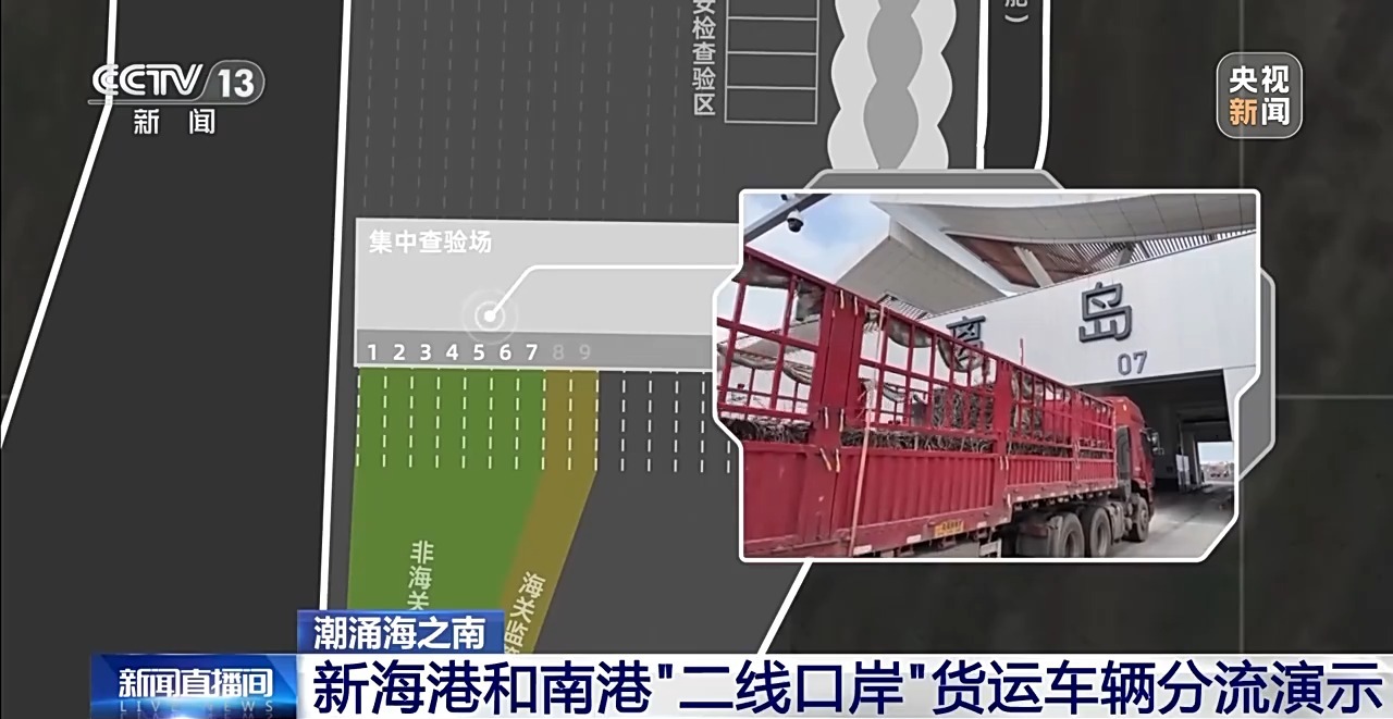 货车如何通过海南自贸港“二线口岸”?一共分三步 货车如何通过海南自贸港“二线口岸”?一共分三步