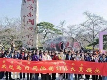 台湾旅游从业者“打卡”东湖樱花园 将动员更多同胞来湖北游玩