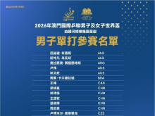 2026澳门乒乓球世界杯即将举行 国乒11名选手参赛 2026澳门乒乓球世界杯即将举行 国乒11名选手参赛