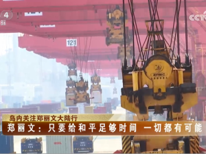 【海峡两岸】岛内关注郑丽文大陆行  郑丽文：只要给和平足够时间，一切都有可能