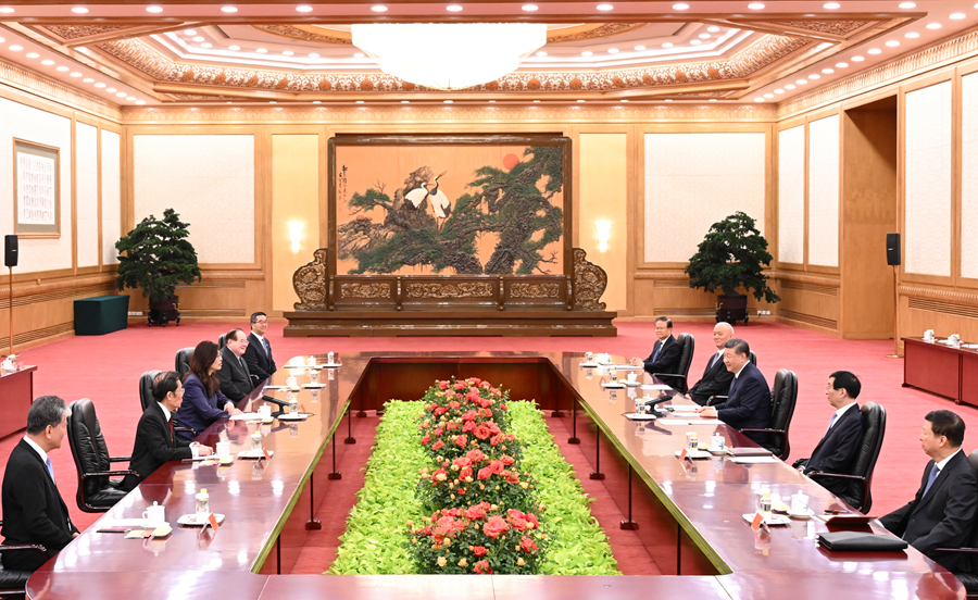 携手推动两岸关系和平发展 勠力同心实现中华民族伟大复兴_fororder_会见1