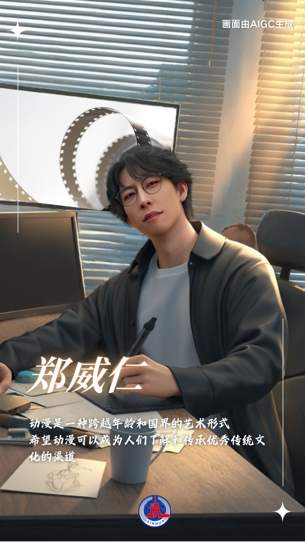 AIGC海报｜台青在大陆：用青春描绘梦想画卷