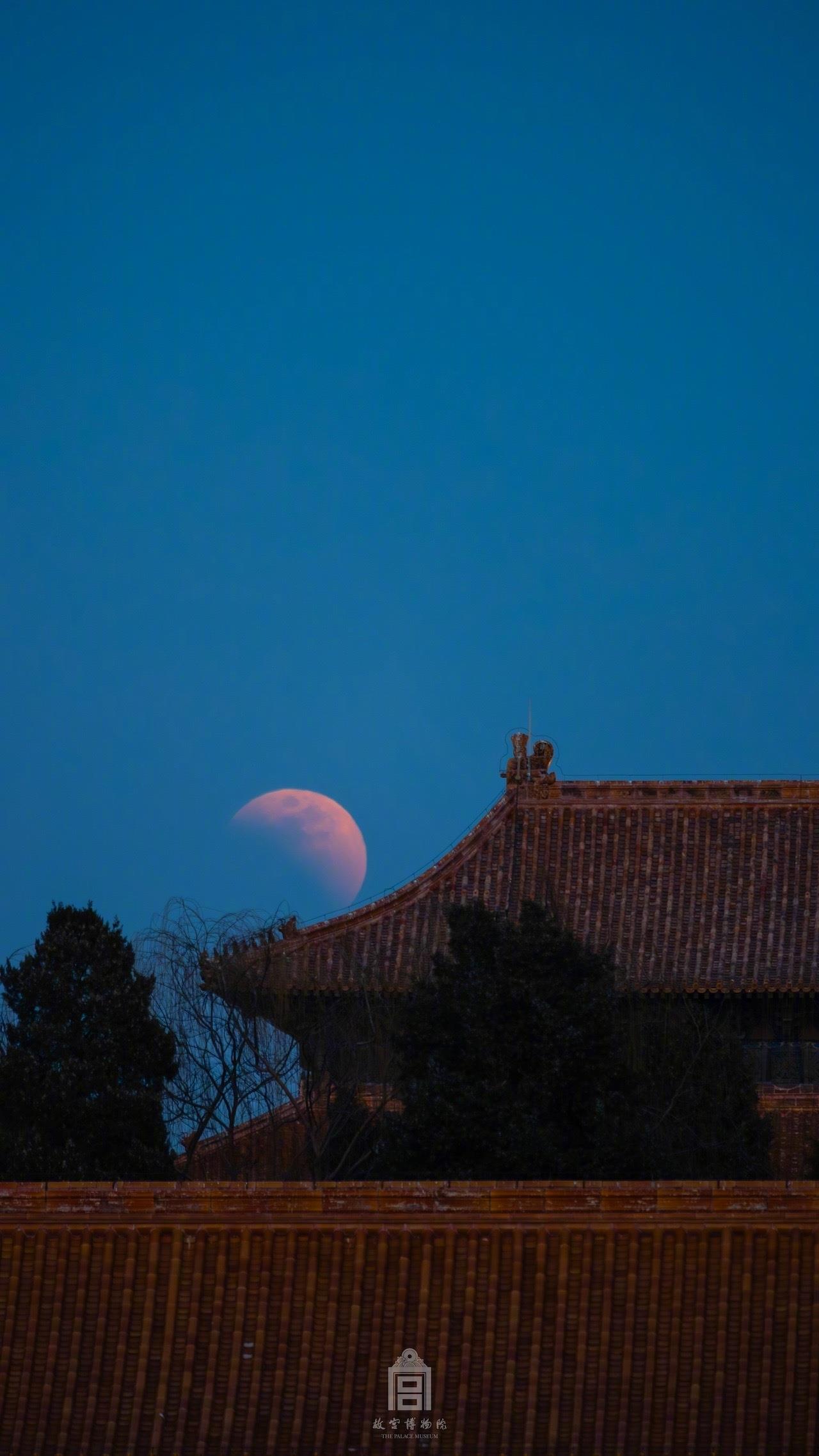 刷屏朋友圈!“元宵红月”高清大图来了 刷屏朋友圈!“元宵红月”高清大图来了
