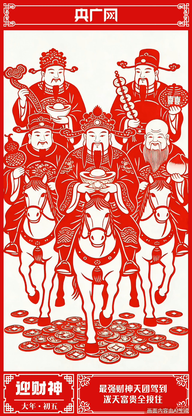 年味里的中国丨大年初五,迎财神,福禄寿喜财临门! 年味里的中国丨大年初五,迎财神,福禄寿喜财临门!