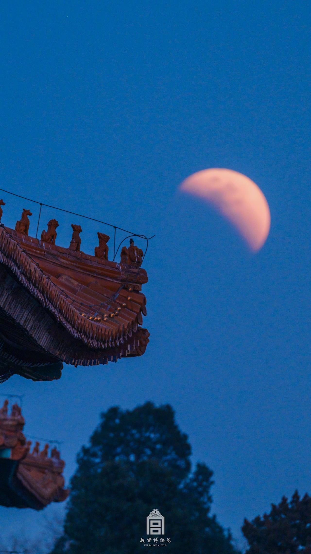 刷屏朋友圈!“元宵红月”高清大图来了 刷屏朋友圈!“元宵红月”高清大图来了