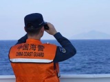 中国海警舰艇编队在我钓鱼岛领海巡航