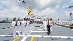 PLA Navy frigate, minesweeper hunter join defense expo in Singapore