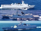 中国人民解放军南部战区位黄岩岛领海领空及周边区域组织战备警巡
