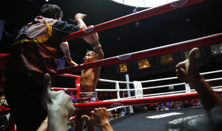 芭提雅儿童泰拳 伙伴上阵终成对手_fororder_VCG11447416950