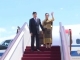 老挝人革党中央总书记、国家主席通伦抵达北京