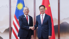 韩正会见马来西亚副总理兼能源及水务转型部部长法迪拉_fororder_IMG_6225
