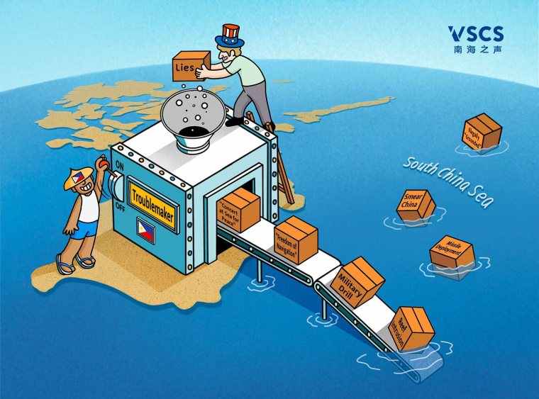 In Comics: Who are the real troublemakers in the South China Sea?_fororder_WechatIMG15296