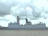 中国海军护航编队抵缅进行友好访问