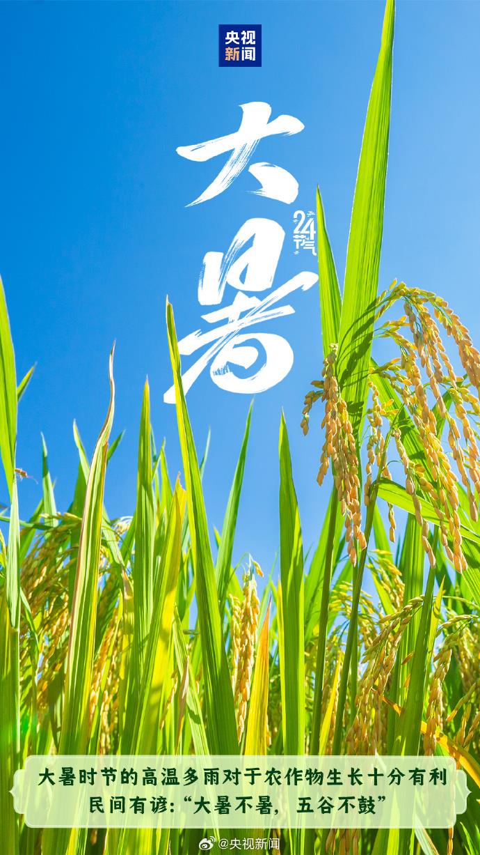 今天迎大暑 一年中最热节气来临 注意防暑降温