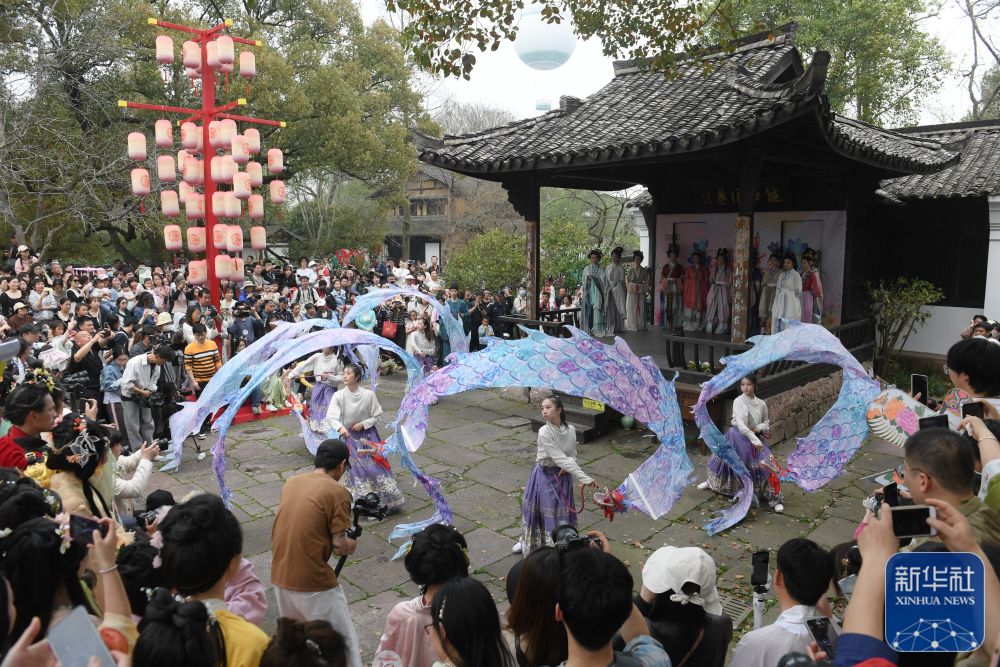 浙江杭州:西溪濕地花朝節開啟 再現傳統水鄉習俗 浙江杭州:西溪濕地花朝節開啟 再現傳統水鄉習俗