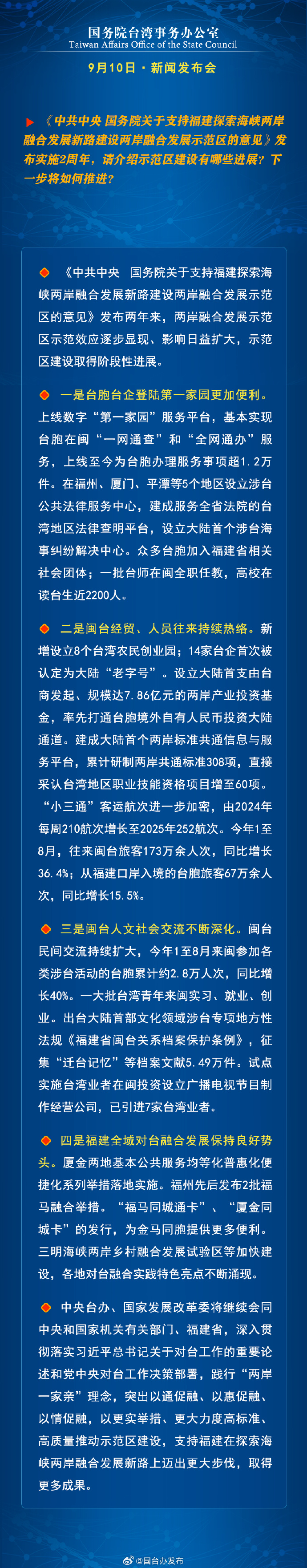 国务院台湾事务办公室9月11日·新闻发布会_fororder_9