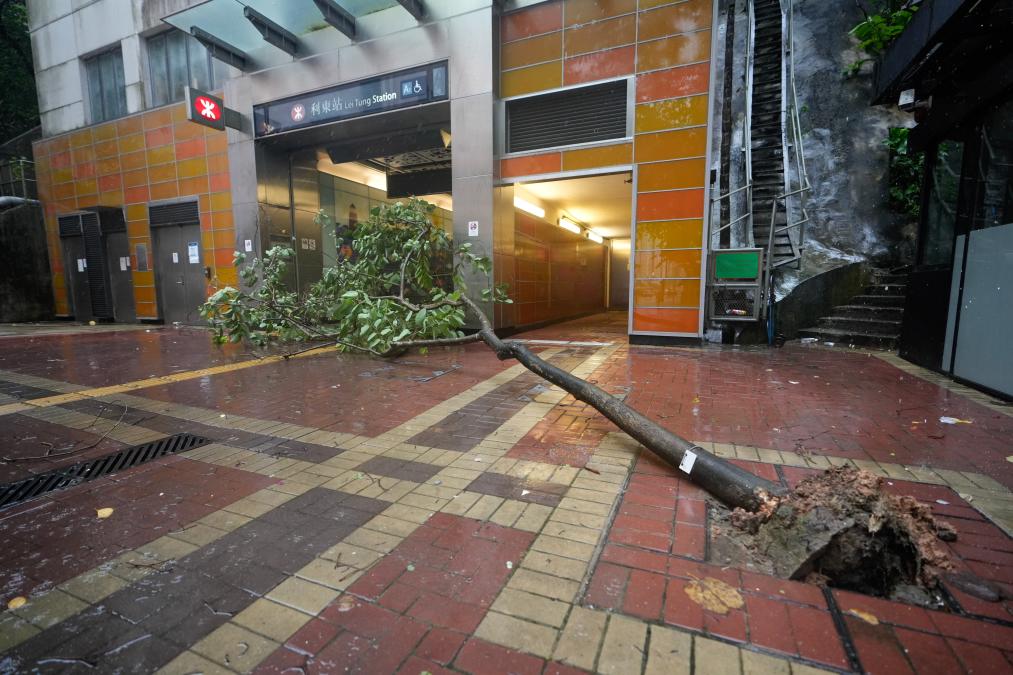 “十号风球”下的香港
