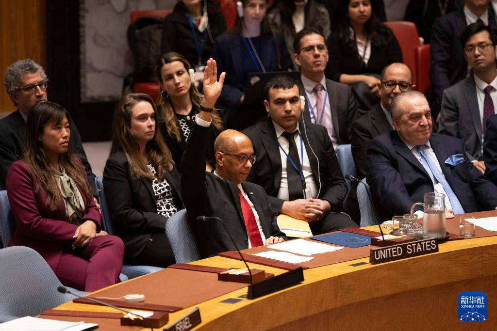 美国否决关于巴勒斯坦申请成为联合国正式会员国的决议草案