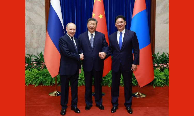 习近平主持中俄蒙元首第七次会晤