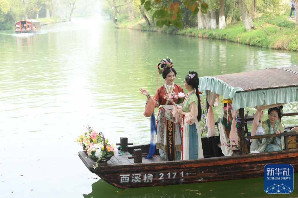浙江杭州:西溪濕地花朝節開啟 再現傳統水鄉習俗 浙江杭州:西溪濕地花朝節開啟 再現傳統水鄉習俗