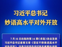 学习进行时丨习近平总书记妙语高水平对外开放