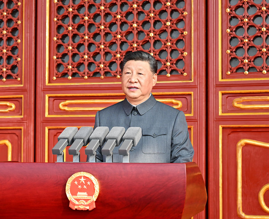 习近平：在纪念中国人民抗日战争暨世界反法西斯战争胜利80周年大会上的讲话