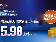 今年前8个月中国区域外贸稳步提升