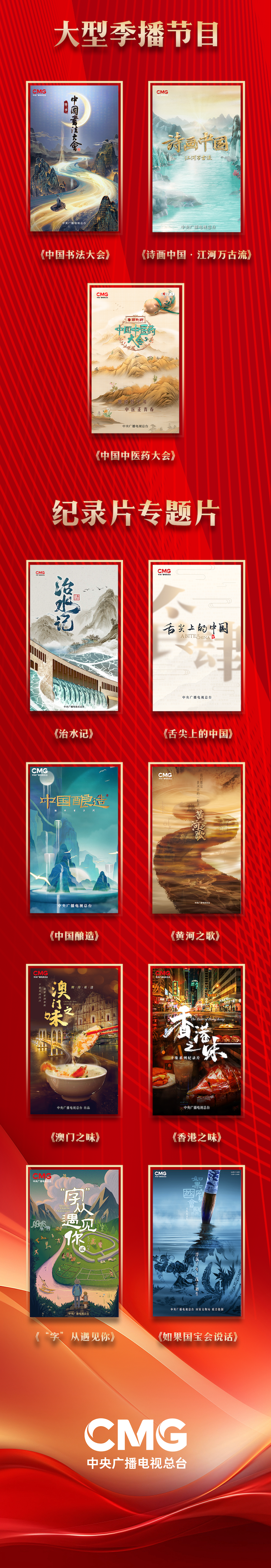 满屏精彩！中央广播电视总台央视综合频道2024年精品片单发布