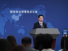 国台办：如果没有强大祖国作为后盾，台湾只能沦为外部势力眼中的肥肉，成为任人宰割的羔羊_fororder_VCG111616311969