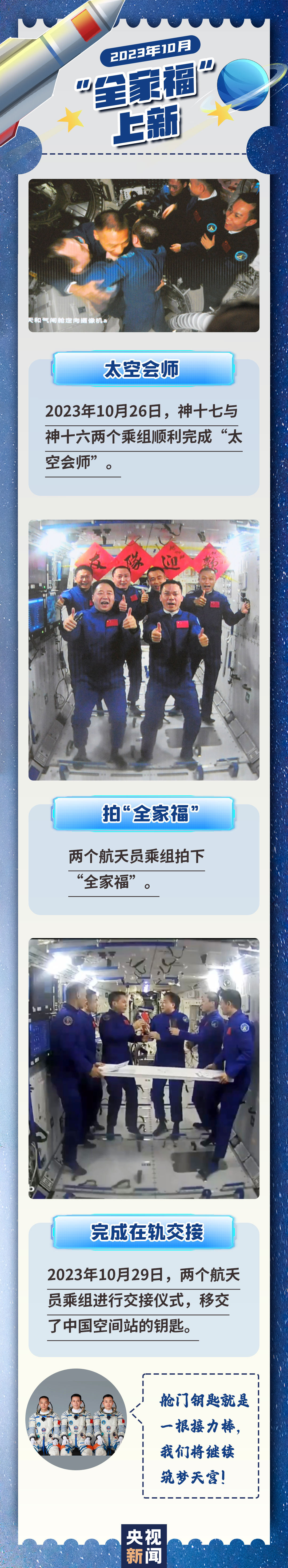 欢迎回家！盘点神十七乘组太空“出差”名场面