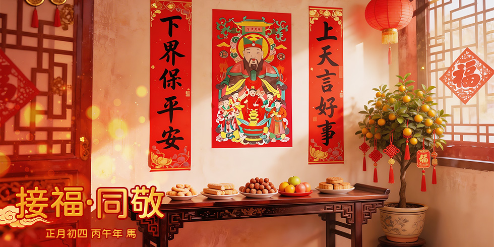 年味里的中国丨正月初四迎灶神，除尘纳福万事兴_fororder_初四-980x490-繁