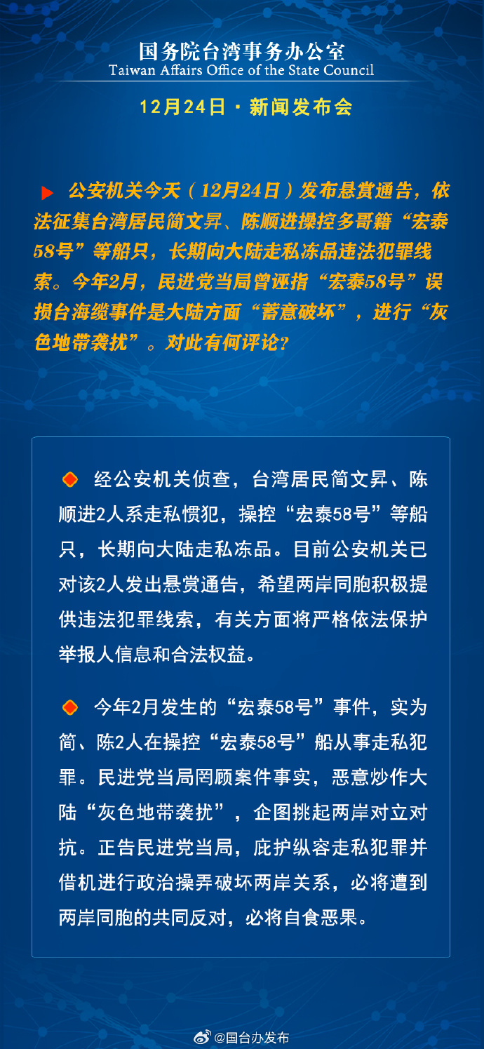 国务院台湾事务办公室12月24日·新闻发布会_fororder_a6