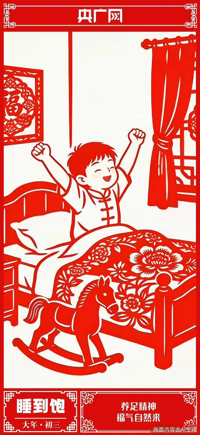年味里的中国丨大年初三，睡到饱，新岁日日皆安暖