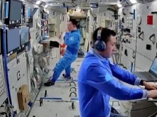 在轨近200天 神二十一乘组“太空出差”Vlog上新