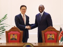 韩正会见肯尼亚总统鲁托