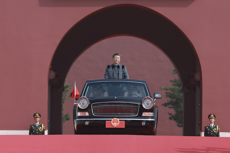 纪念中国人民抗日战争暨世界反法西斯战争胜利80周年大会在京隆重举行 习近平发表重要讲话并检阅受阅部队