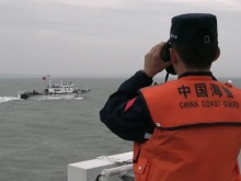 福建海警位金门附近海域依法开展常态执法巡查