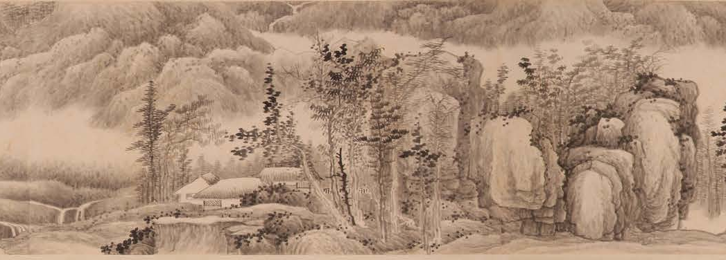 把千岩万壑画出3D感 看“黑画”大师如何玩转水墨