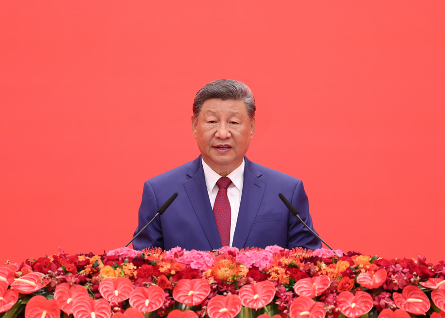 纪念中国人民抗日战争暨世界反法西斯战争胜利80周年招待会在京隆重举行 习近平发表重要讲话