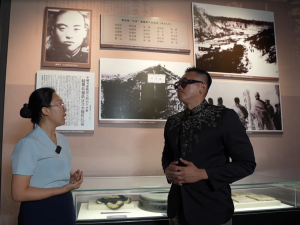 台湾青年聆听杨靖宇将军英雄事迹