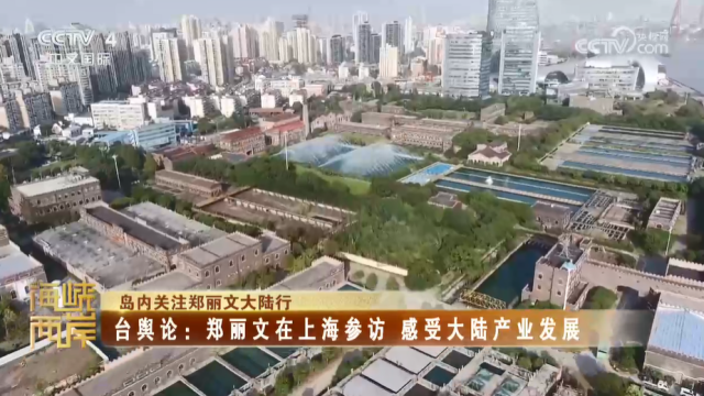 【海峡两岸】岛内关注郑丽文大陆行  台舆论：郑丽文在上海参访  感受大陆产业发展_fororder_b0aaaa1f75e8d8b94b81d0689c16c442