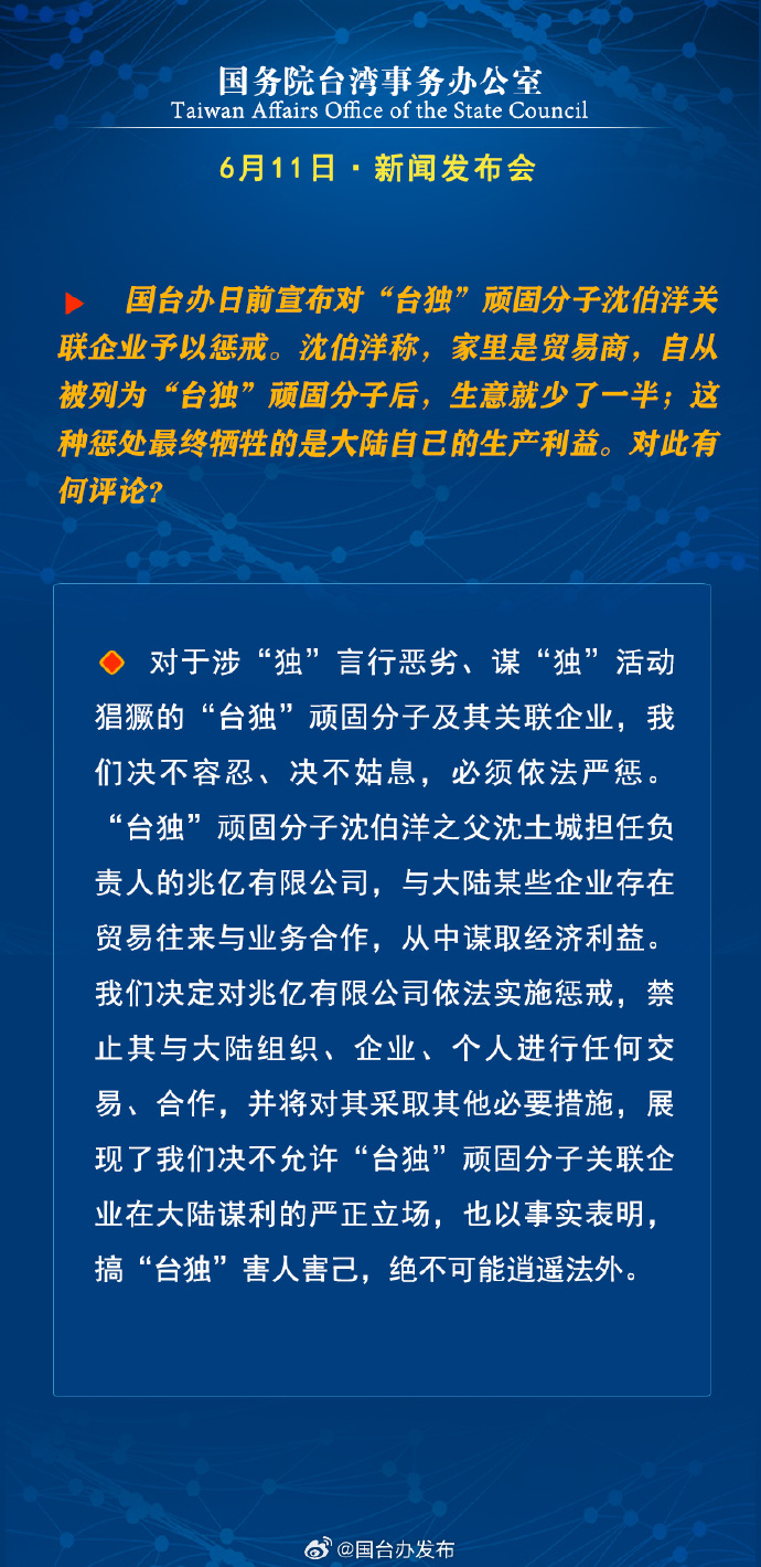 国务院台湾事务办公室6月11日·新闻发布会_fororder_a6