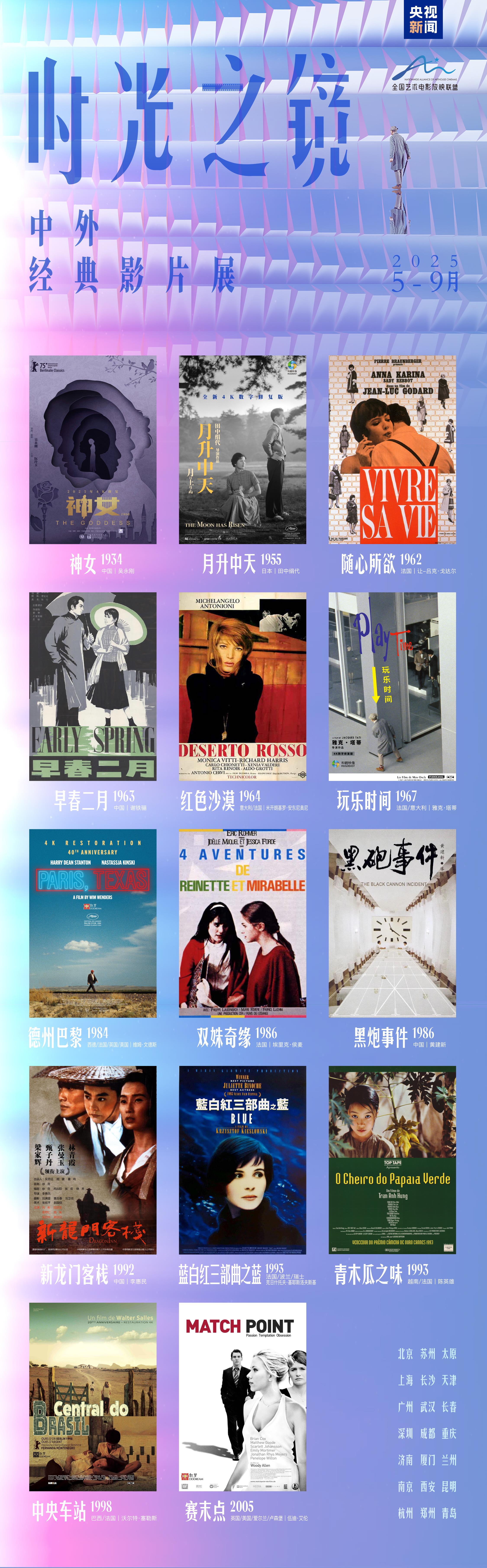 21城同步启映！“时光之镜·中外经典影片展”在京开幕