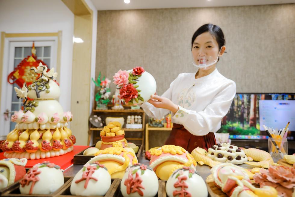 山東日照：花饃蒸出濃濃年味