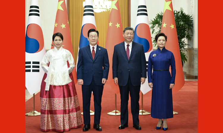 习近平同韩国总统李在明举行会谈