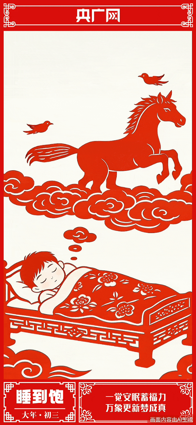 年味里的中国丨大年初三，睡到饱，新岁日日皆安暖