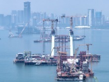 国台办：40余位金门同胞亲眼见证厦金大桥（厦门段）项目扎实推进 强烈期盼厦金早日通桥_fororder_VCG111586512529