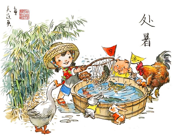 清华美院教授吴冠英：童心画处暑，在二十四节气中手绘中国
