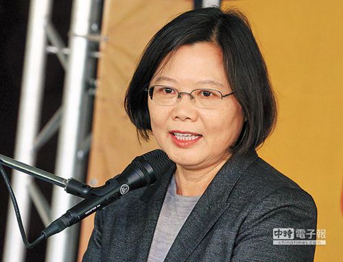 民进党主席蔡英文。
