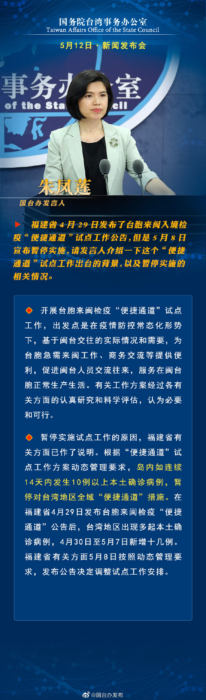 国务院台湾事务办公室5月12日·新闻发布会_fororder_a1
